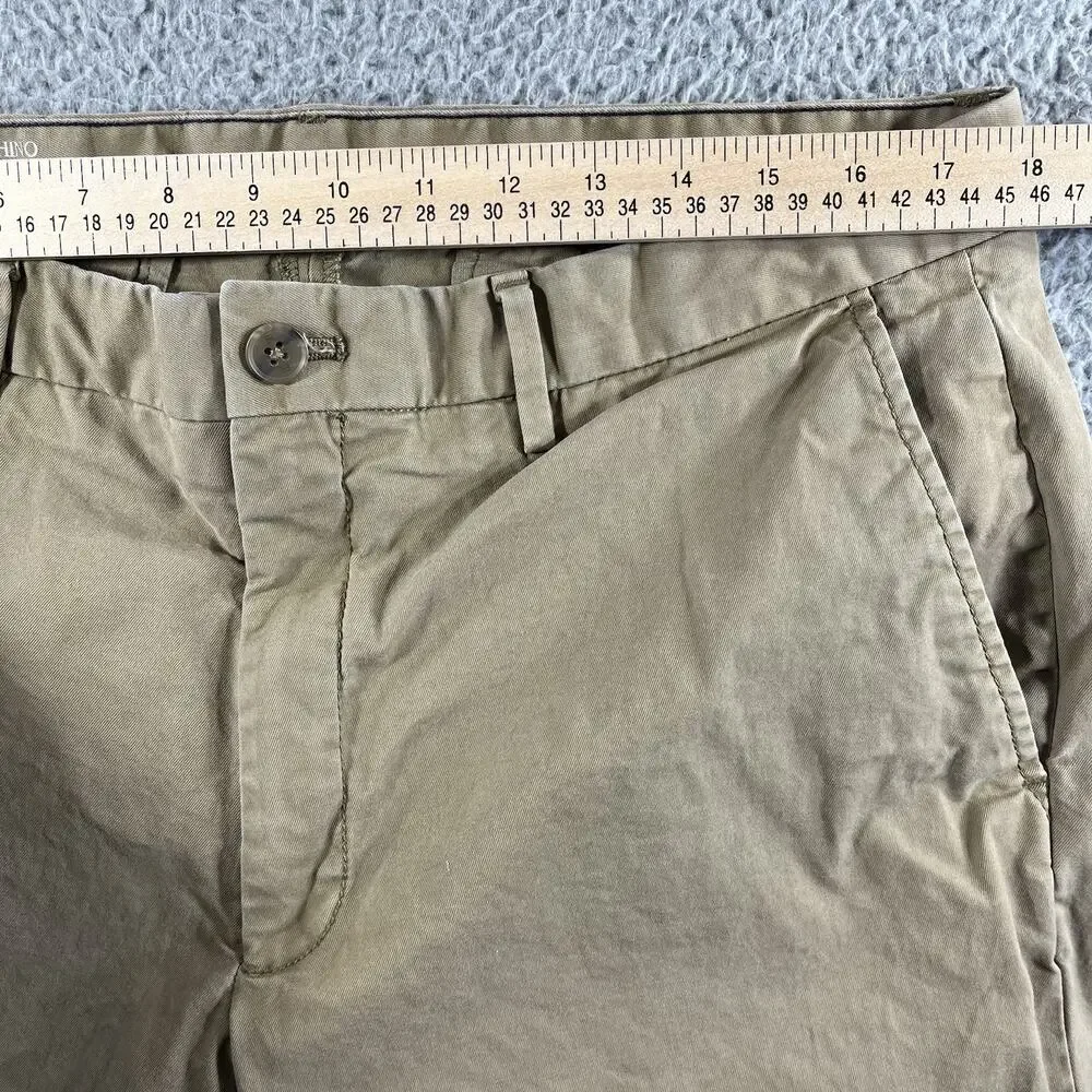 Banana Republic Lived-In Chino Pants 36x30 Athletic Fit Stretch Khaki Tan Mens